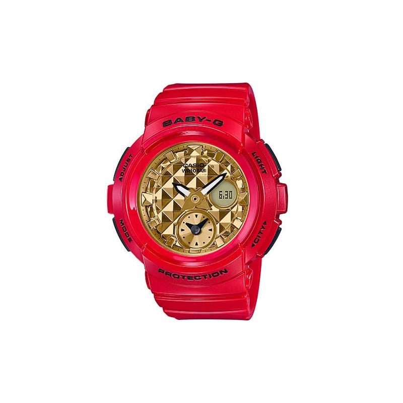

Casio CASIOBABY-G Series Waterproof Alarm Clock Calendar Quartz Movement Resin Strap Japanese and Korean Watch Women’s Watch Gold Dial BGA-195VLA-4A золотий