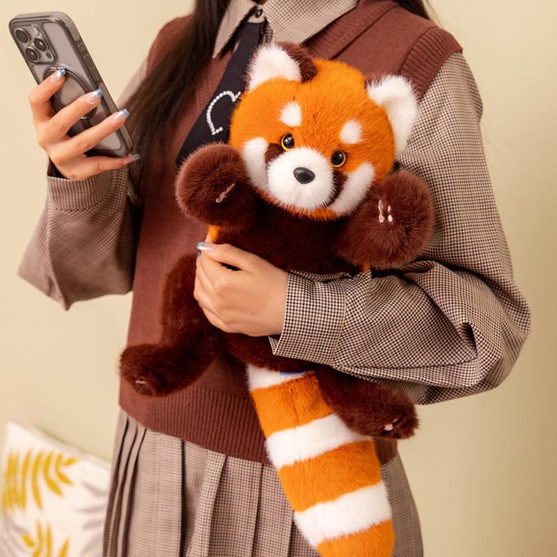 Red Panda Plush Toy Cute Sitting Posture Cartoon Childrens Birthday Doll Gift
