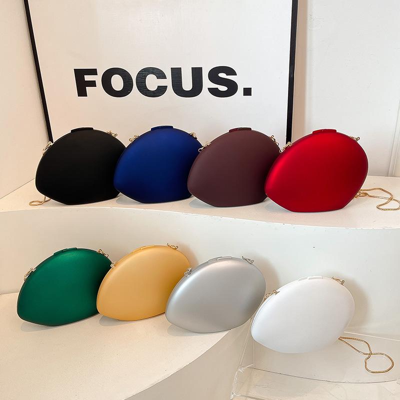 Personalized acrylic bag 2025 new European and American candy color goose egg bag women's retro shoulder chain dinner bag