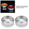 50 Pcs 1.37 X 1.37 X 0.55 In Tea Light Cups Aluminum Aluminum Candle Shells For DIY Candle Making