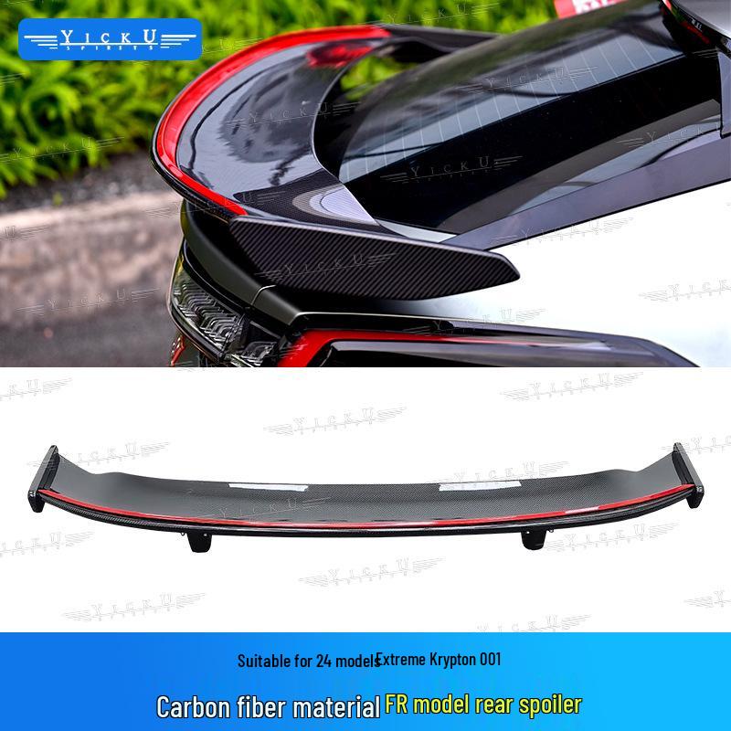 Zeekr 001 '24-25 Carbon Fiber Body Kit: Front Lip, Rear Diffuser, Side Skirts, High Tail Wing