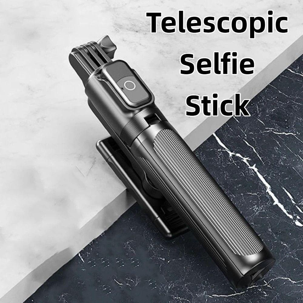 Portable Telescopic Selfie Stick Tripod Selfie Stick Stand Bluetooth Selfie Stick  Live Broadcast