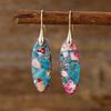 Bohemian Natural Stone Geometric Pendant Earrings Earrings European and American Popular Accessories