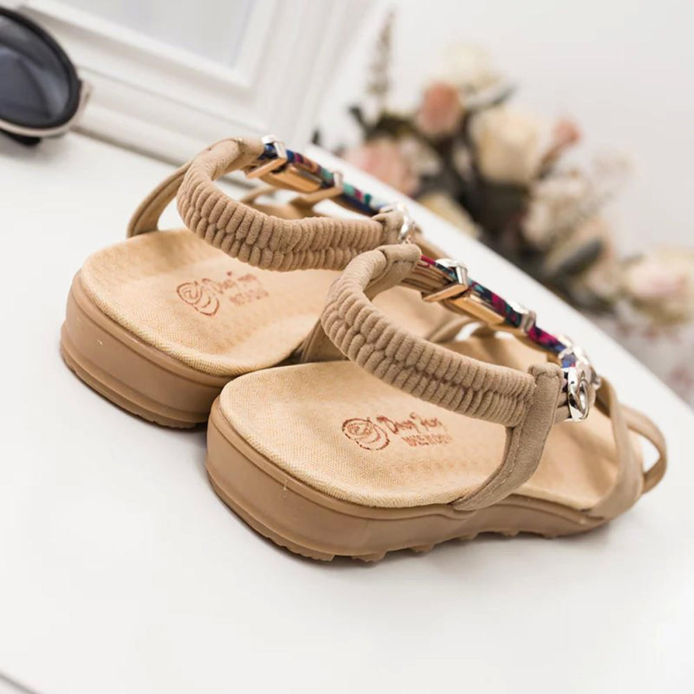 Ojotas de mujer verano sandalias zapatos Peep-toe zapatos bajo romano  sandalias damas comprar a buen precio — entrega gratuita, reseñas reales  con fotos — Joom