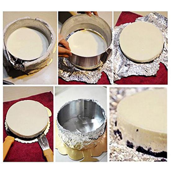 6-12inch Retractable Stainless Steel Circle Mousse Cake Ring DIY Baking Tool