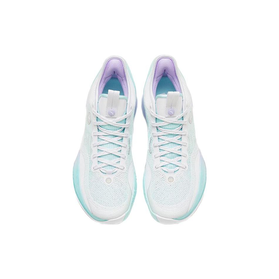 Anta Three Points Rain 1st Generation Women Basketball Shoes White Green 922411102S-1
