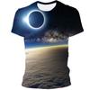 Trička s grafikou Vast Starry Sky Universe Pro muže Letní móda Tričko se vzorem 3D Vesmír Planeta Osobnost Trička v cool stylu