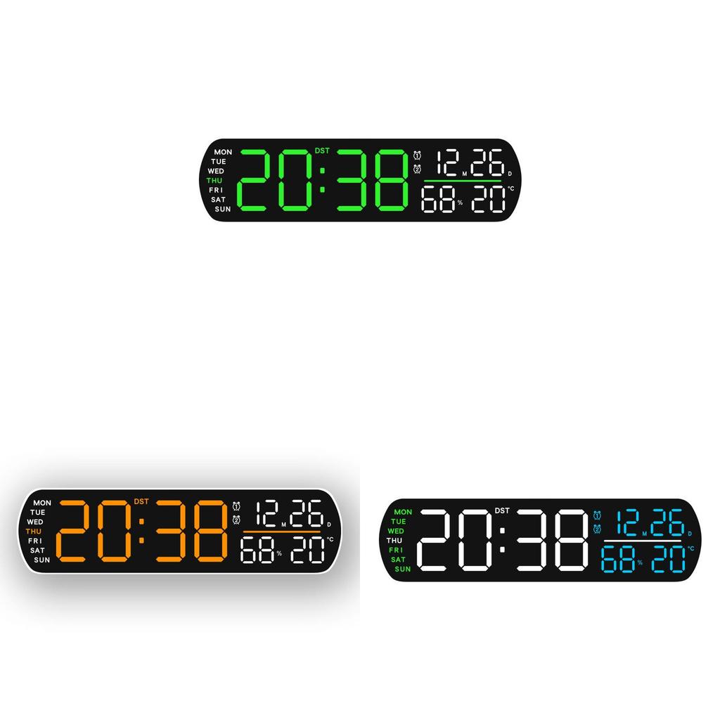 Modern Minimalist Digital Alarm Clock With Led Display For Home Office Decor