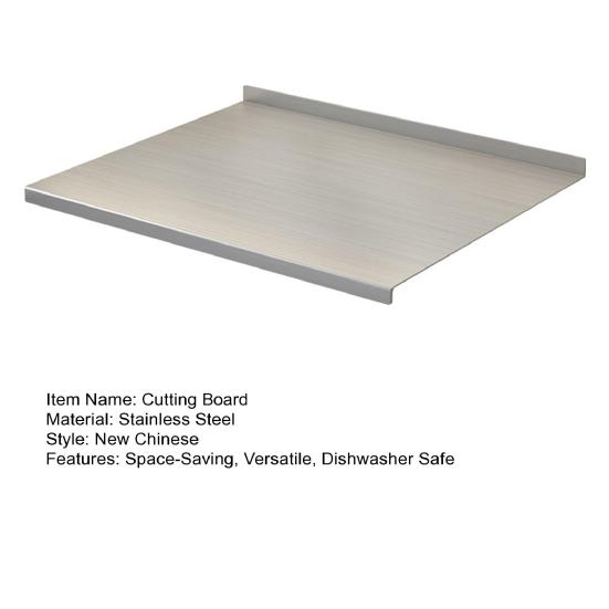 Nerezová krájecí deska Odolná velká krájecí deska Vhodná do myčky Nádobí Kuchyňské náčiní pro maso zeleninu pečení