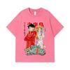 275 GSM Washed T-shirts 100% Cotton One Piece V71 Luffy Nami Egghead Print Unisex Heavy Cotton T Shirt