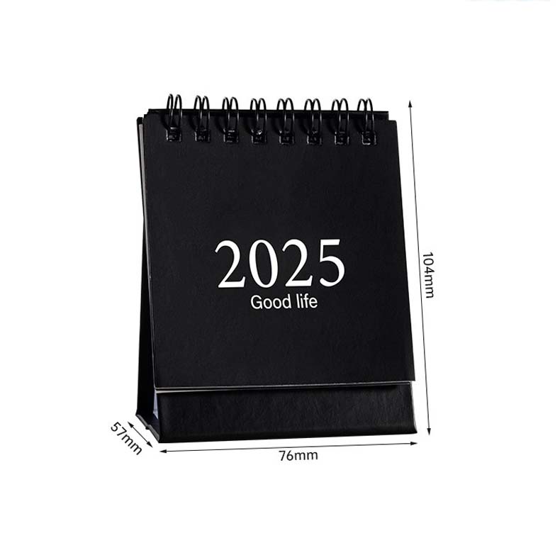Mini Desk Calendar for 2025, Mini Calendar From July 2024 To December 2025, Solid Color Small Desktop Calendar with Stickers School Mini Calendar