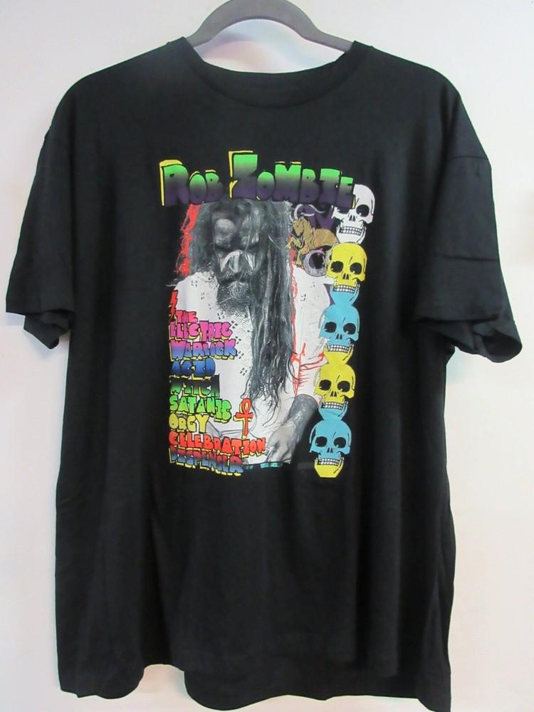 ОФИЦИАЛЬНЫЙ МЕРЧ ROB ZOMBIE ACID WITCH 2016 КОНЦЕРТ ГРУППЫ МУЗЫКА 3XL / XXXL Унисекс Футболка XXXL