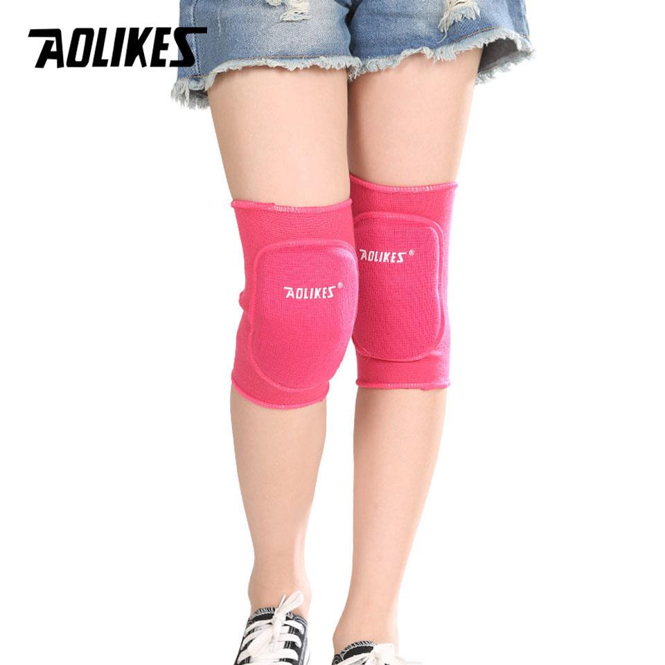 Aolikes Kids Thick Sponge Knee Pads for Dance Volleyball Tennis Sport Gym Kneepads Children Knee Protection Support