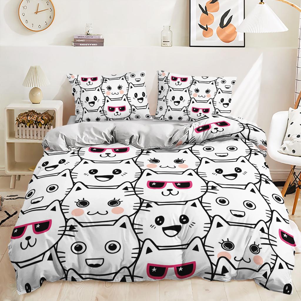 Three-Piece World Cup Football Quilt Cover Decorative Bedding Digital Printing Kit