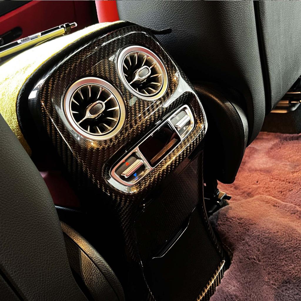 Dry Carbon Fiber Rear Air Vent Anti-kick Cover Fit G Class W464 W463A 2019+