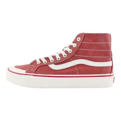 Sk8 Rahat Basit Yüksek Bilekli Kaykay Ayakkabıları Unisex Spor Ayakkabı Kırmızı VN0A4BX7BJL