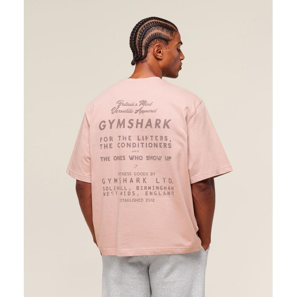 

Gymshark For The LifTers Boxy T shirT resT Pink A2b8g Kcpp 3XL