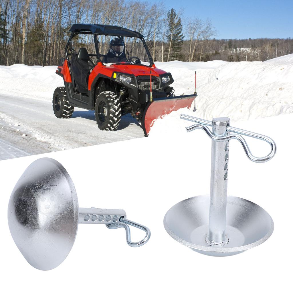 1 Pair Snow Plow Shoes 2205071 Metal Impact Resistant Adjustable Snow Plow Skid Shoes Replacement for Polaris RZR ACE Sportsman ATV UTV Without Gasket