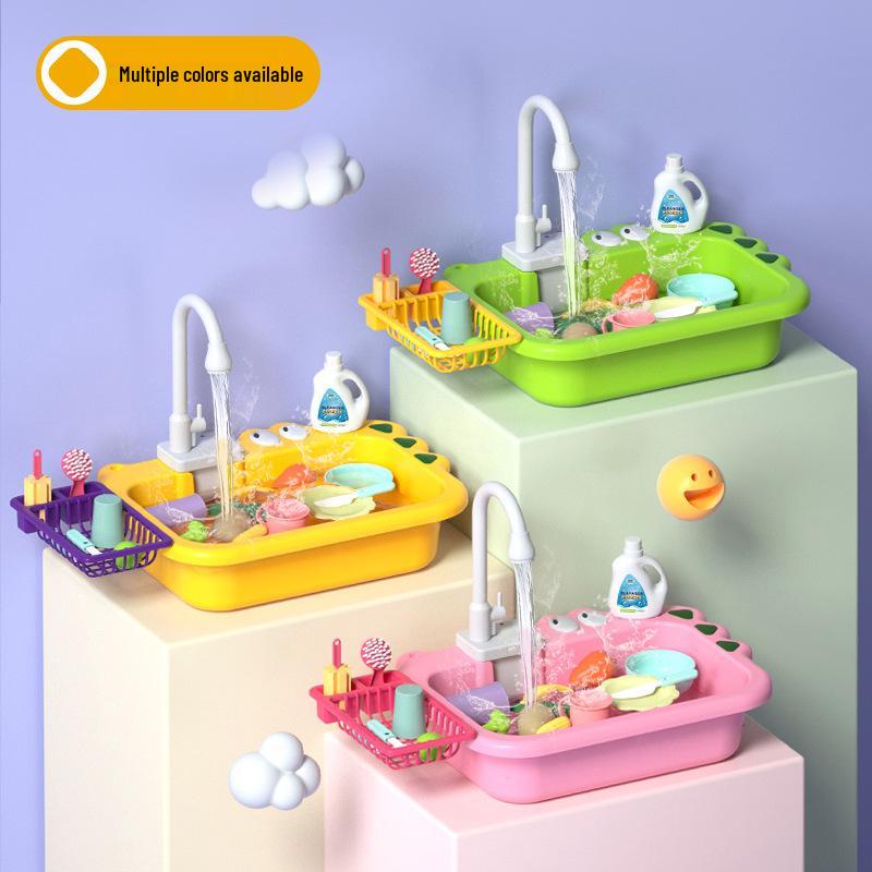 Children's Electric Water Kitchen Sink Toy Set