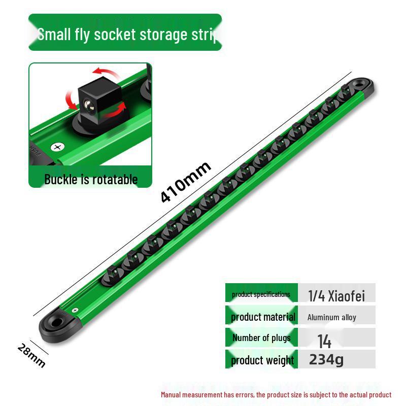 Magnetic Socket Organizer Rack: Large, Medium, Small - Fly Sockets Gadget Metal Power Strip Fixer for Hanging Storage