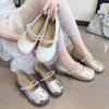 Gentle Shoes Flat-soled Single Shoes Women's New Summer Mary Jane Shoes with Skirts Soft Soles Pregnant Women
