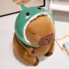 Shark Hat Capybara Plush Toy Simulation Animals Headband Doll Cute Doll Capibara Anime Fluffy Toy Soft Capybara Plush Doll