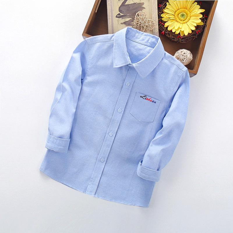 Jungen Langarm Freizeithemd für Frühling und Herbst - Neuer Stil für kleine und mittlere Kinder