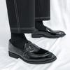 Fashion Fashion New Men's Pointed Gold Patented Leather Shoes Designer Monk Strap Loafers Formal Wedding Prom Dress Homecoming Footwear