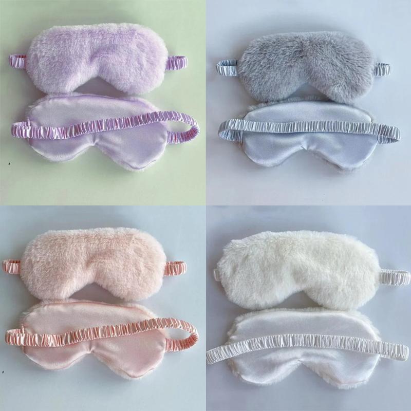 Sleeping Mask Sleeping Blindfold Soft Plush Eye Masks Cute Love Cloud Eye Cover Plush Mask Eyepatch Nap Health Eye Cover