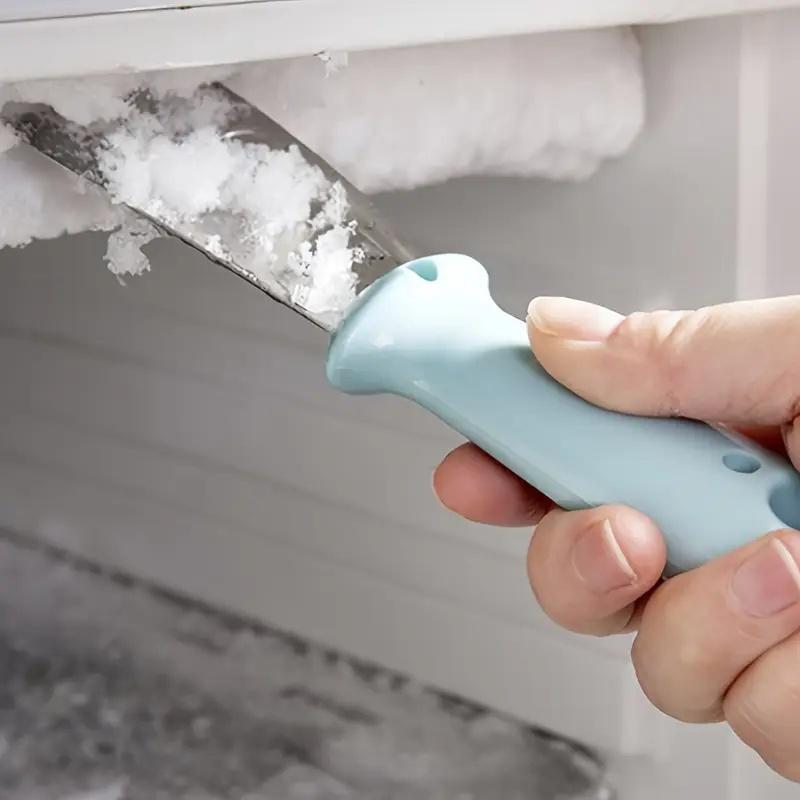 Raschietto Blu per Ghiaccio per Frigorifero, Robusto, Sicuro e Non Tossico, Impugnatura Ergonomica, Senza Batterie.
