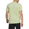 Adidas T Shirts Men's Sour Green Crew Neck Moderate Straight Fit HC9829