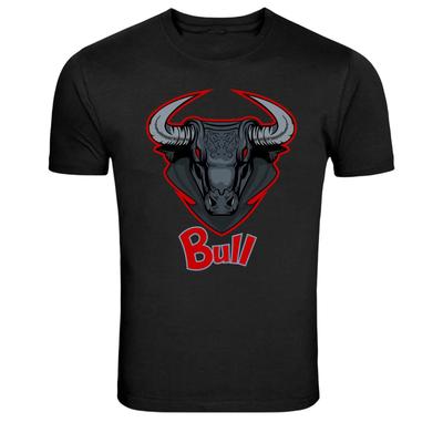 Bull Head Strong Animal Graphic T-Shirt
