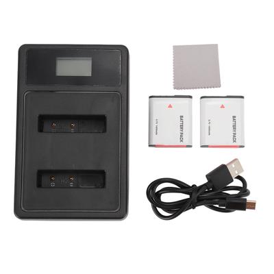 Digital Camera Battery Replacement 1400mah 3.7V with LCD Charger Battery For NP BG1 FG1 for Cybersho