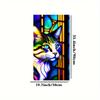 Cat Pattern Glass Window Electrostatic Sticker Privacy Window Film Static Cling Decoration Door Living Room Removable Home Decor
