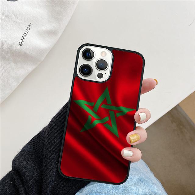 Morocco Flag Moroccan Unique Coque Shell For iPhone 17 Air 15 16 14 13 12 Pro Max 11 Pro Max Plus Phone Case Cover