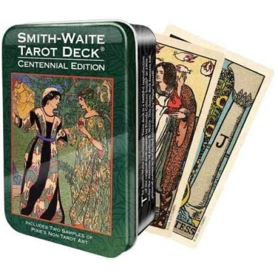 LANG Tarot Rider Popular with Beginners Centennial Tarot a with Japanese Tarot Authentic Tarot in a Tin Cards, 78-Card Edition, [Smith-Waite (in Tin)