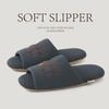 Silent silent slippers women's indoor home household one-word drag does not hurt the floor soft bottom couple four seasons cool slippers men