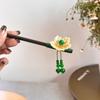 Retro Flower Hair Sticks Handmade Party Hair Bun Women Hair Jewelry Hair Chopsticks  For Disk Hair