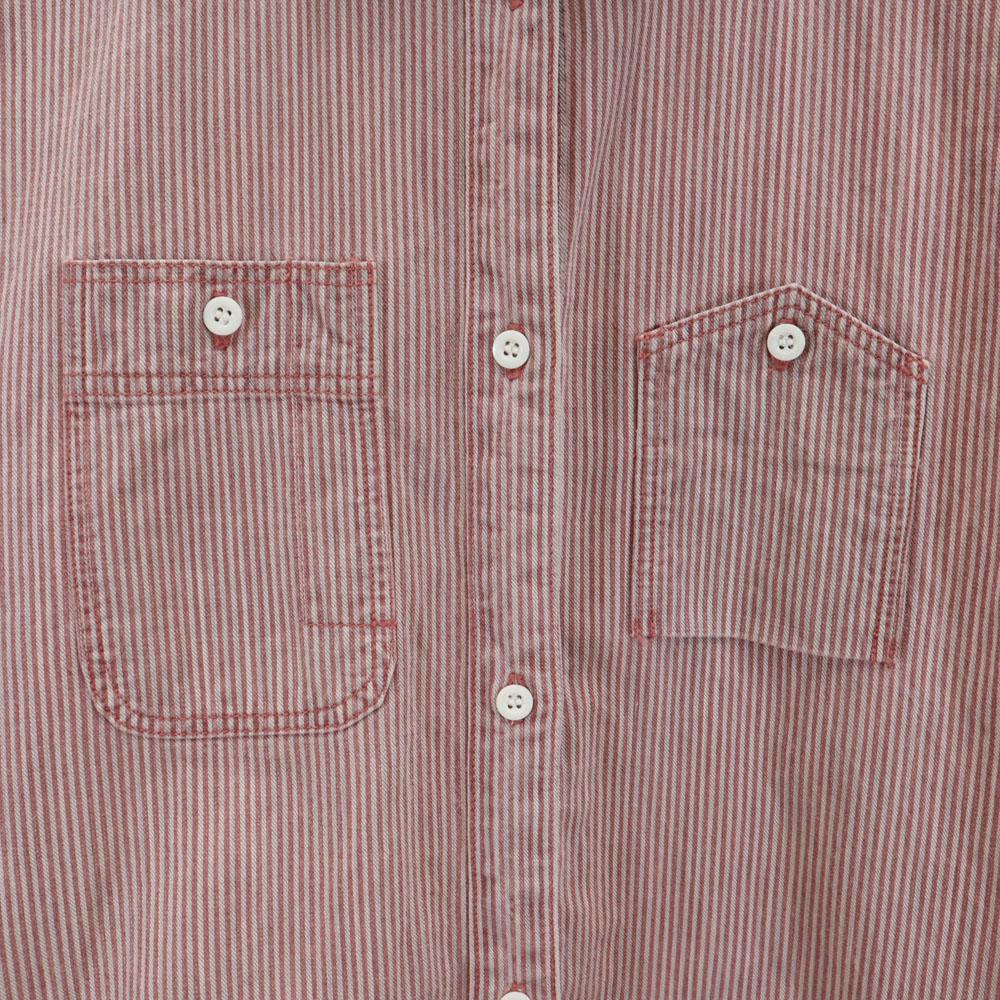 MIHARA YASUHIRO made in Japan Hickory stripe Long sleeve Layered shirt S Men's Used