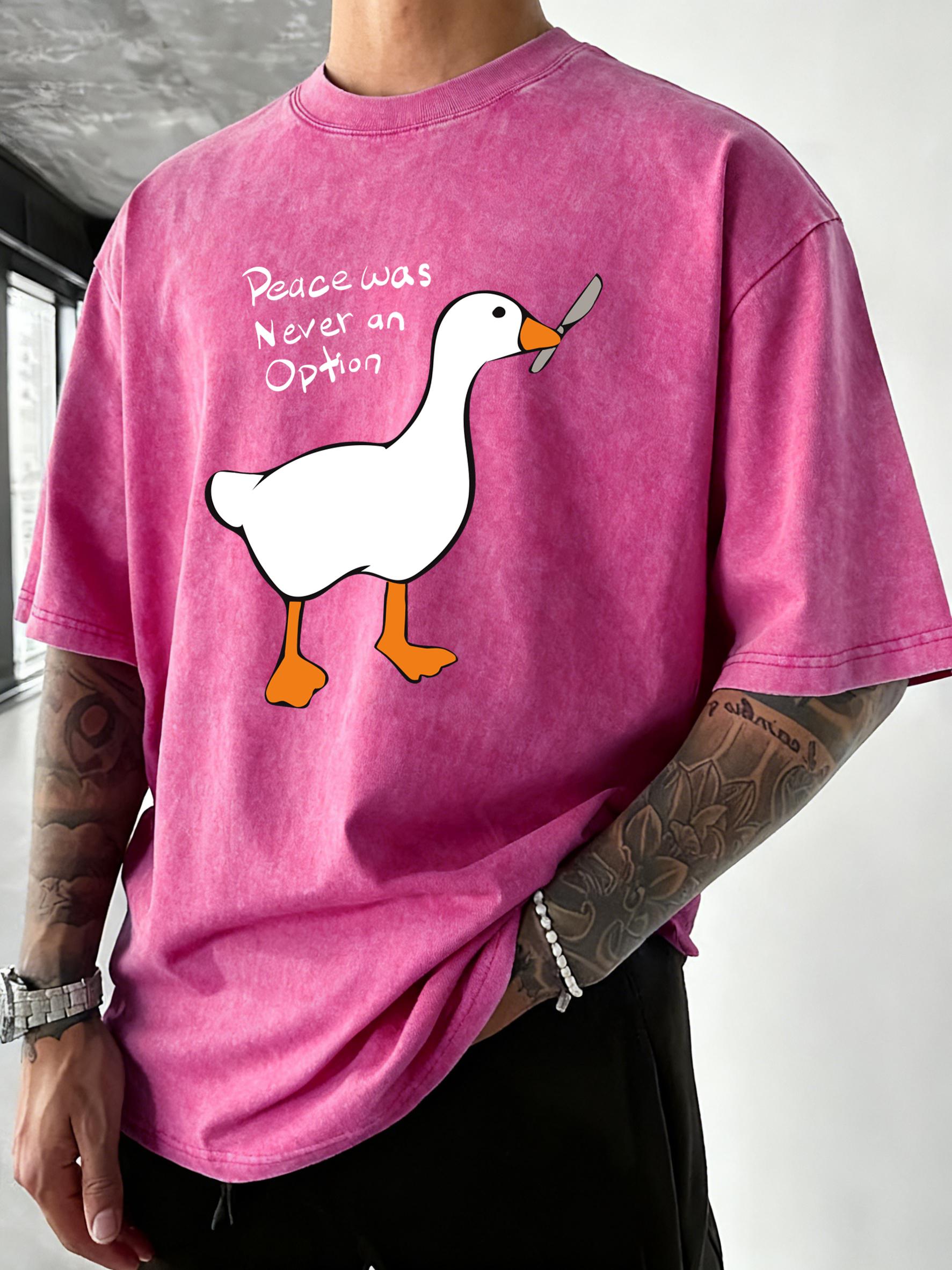 

Peace Was Never An Option Design Men Washed TShirts Summer Vacation Short Sleeve Cotton Loose Top Casual Crewneck T Shirt S