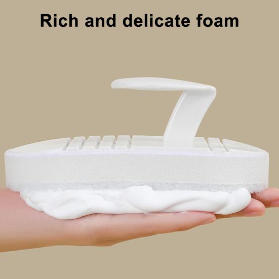 Sponge Scrubber Ergonomic Anti-Slip Handle Stubborn Dirt Removal Cleaning Tool Efficient Cleaning Accessory