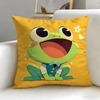 Animal Cute Frog Cushion Cover Soft & Easy-Wash Pillow Case – Versatile For Couch, Bed, Travel And Office