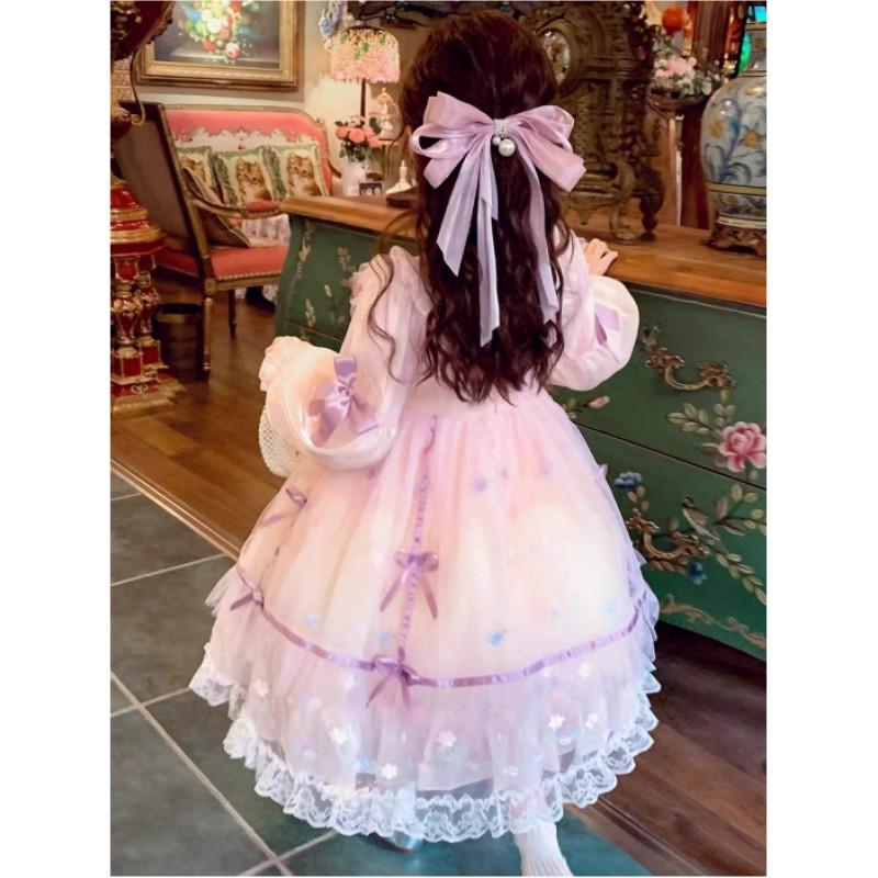 Fete Rochii Printesa Lolita Rochii Drăguțe Elegante din plasă Rochii aniversare