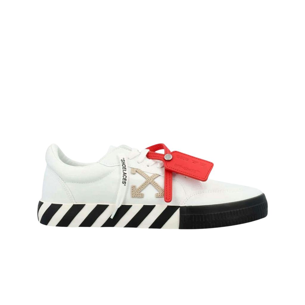 Off-white Low Vulcanized Canvas Sneakers White Sand - 23ss