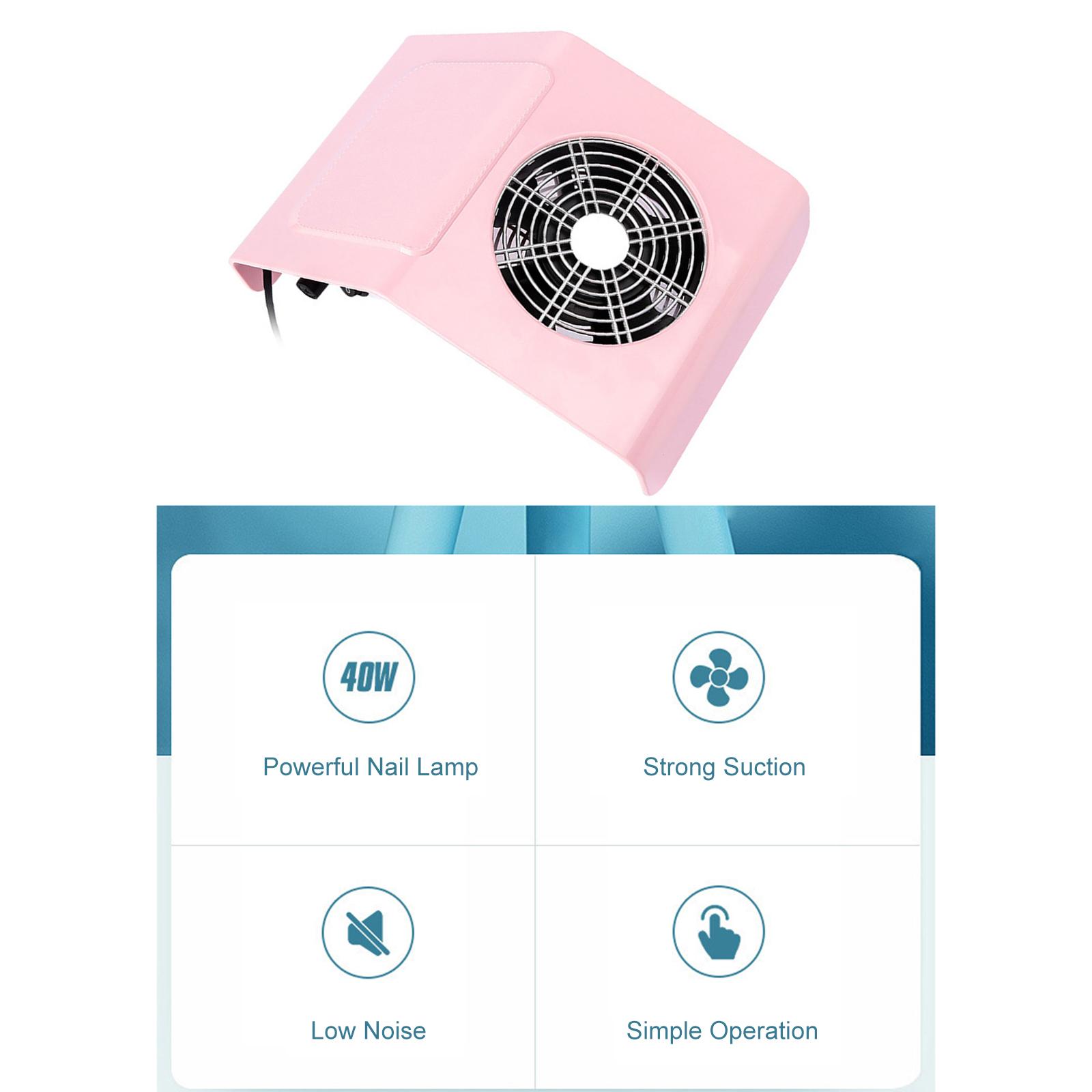 

40W Nail Art Salon Suction Dust Machine Dust Collector Vacuum Cleaner Nail Art Device Manicure Salon Tool белый