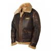 Brown Faux Leather Zipper Front Collar Coat Men Women Youth Casual Winter Outerwear Slim Fit