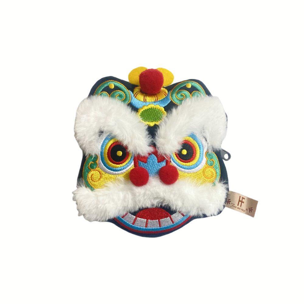 Wallet Chinese Dancing Lion Bag Plush Lion Dance Coin Pruse Cute Chinese New Year