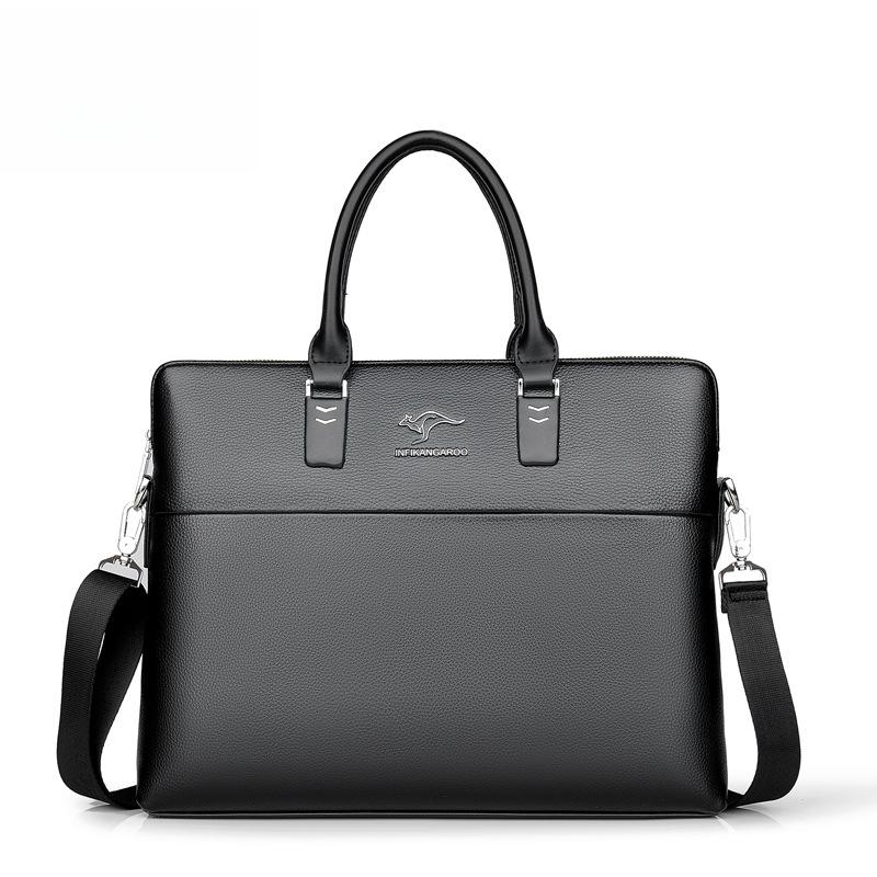 Оригинальные мужские сумки Высококачественные мужские сумки Модные сумки через плечо Мужские деловые сумки Сумки через плечо 38cm*5.5cm*26cm чёрный