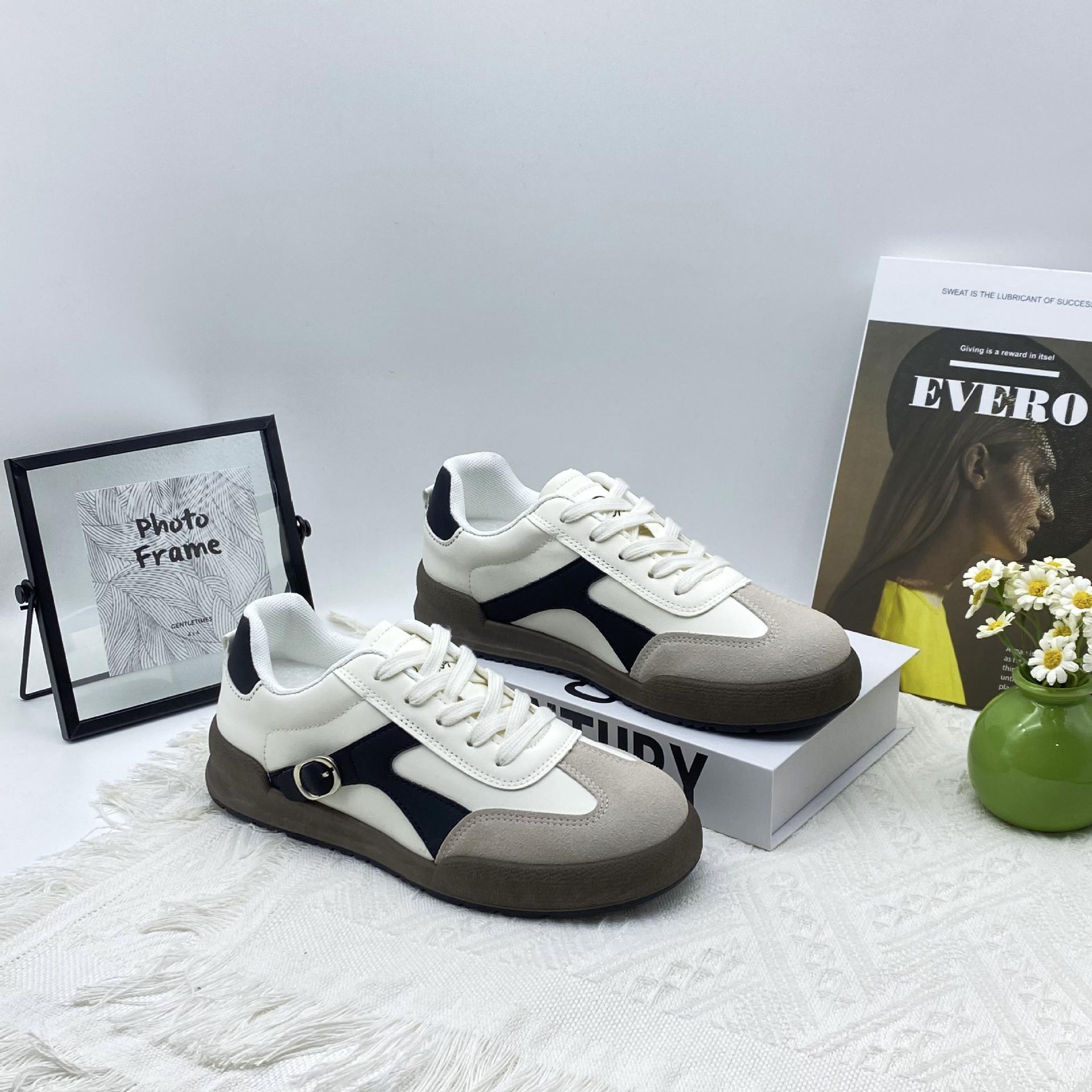 

Forrest Gump shoes women s 2025 autumn new contrasting color German training shoes girl outdoor sports and leisure shoes American retro trend 40 бежевый