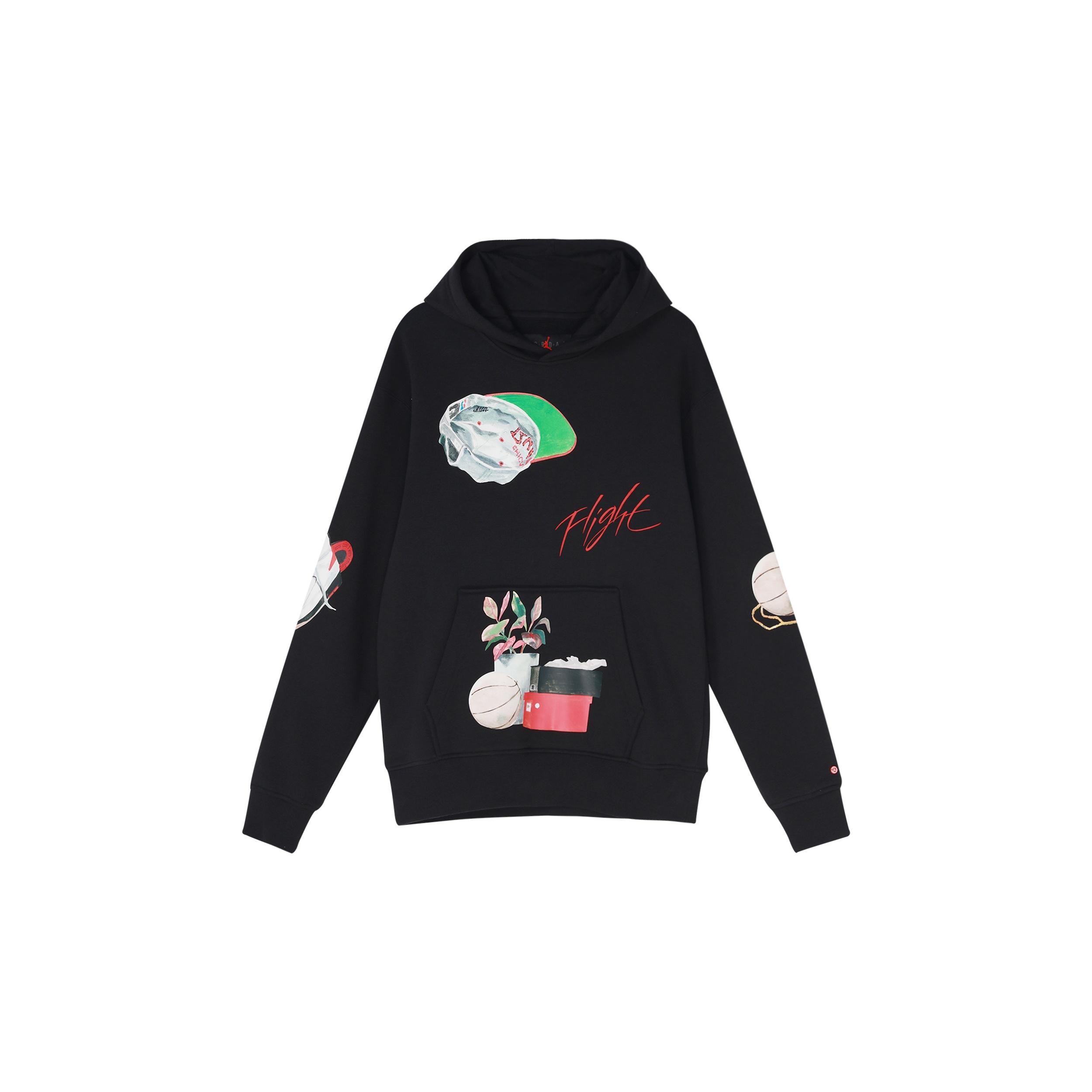 Men s Air Jordan Alphabet Printing Pullover Black DQ8044-010 S